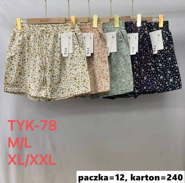 Szorty damskie Roz M/L-XL/2XL, Mix Kolor Paczka 12 szt
